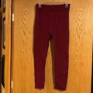 Active Club, women’s fleece lined leggings, wine red
S/M
